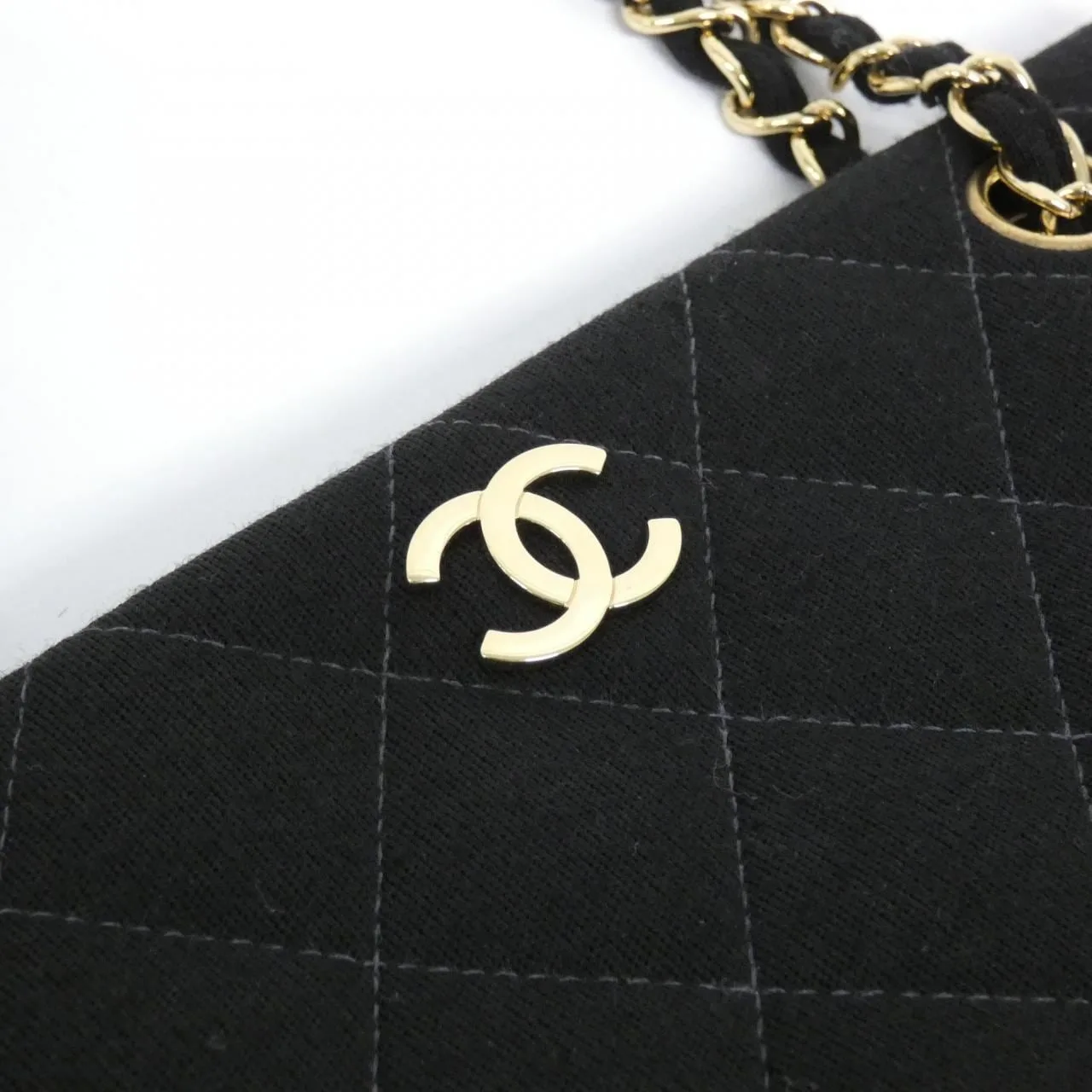 CHANEL 12811 Shoulder Canvas Black Canvas - Thumbnail 4