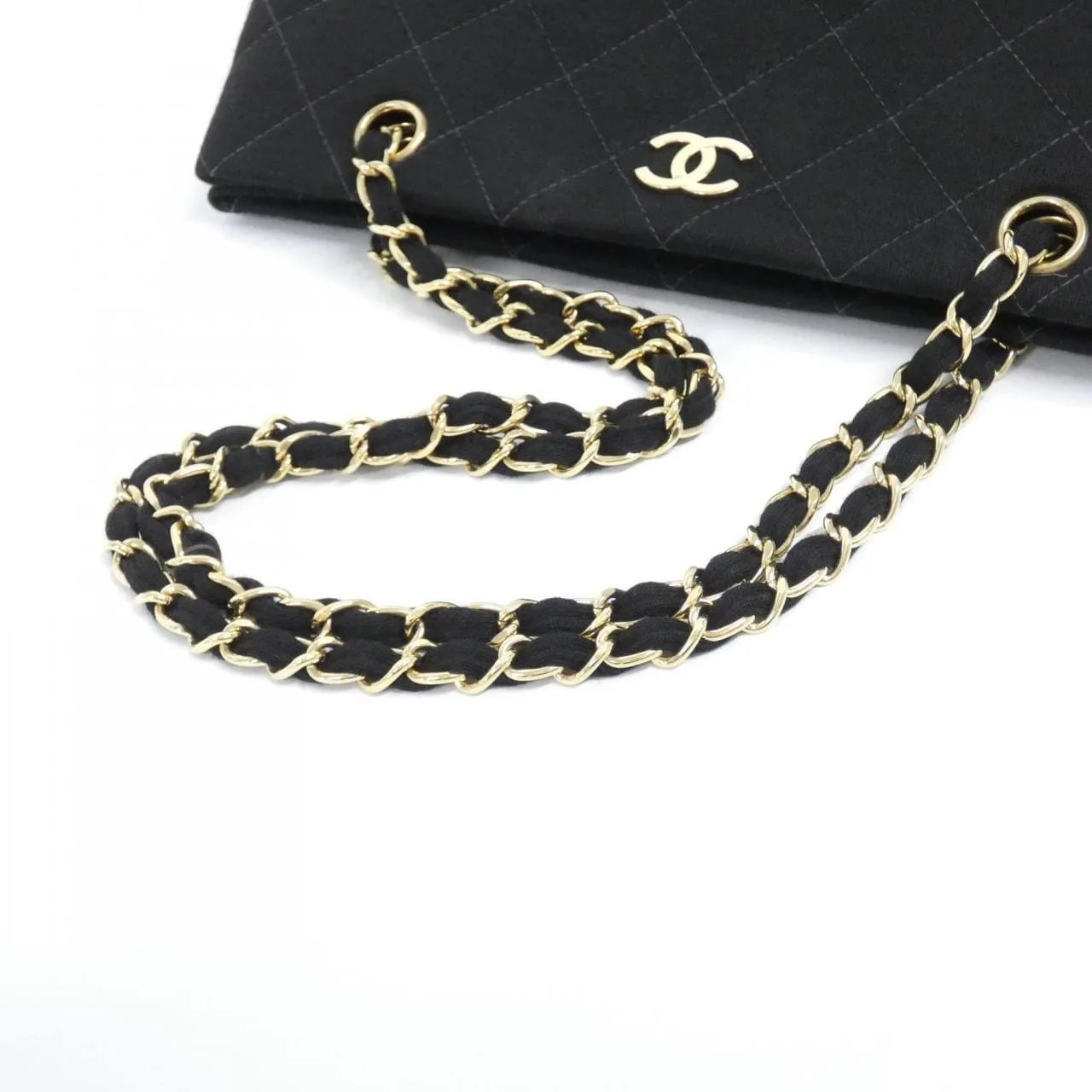 CHANEL 12811 Shoulder Canvas Black Canvas - Thumbnail 5