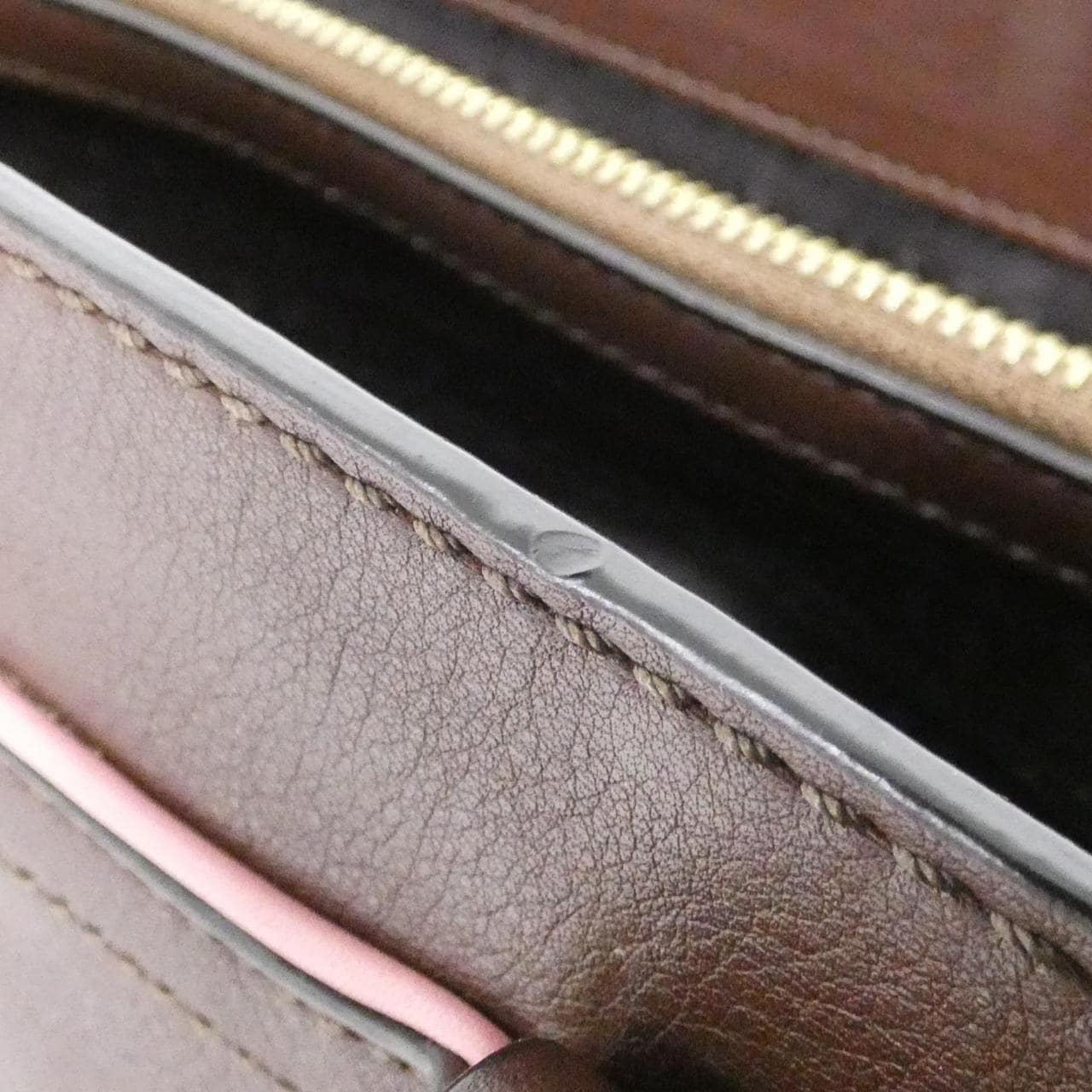 CELINE Boogie Bag Tweed 酒紅色 粗花呢 中古品A - 縮圖 8