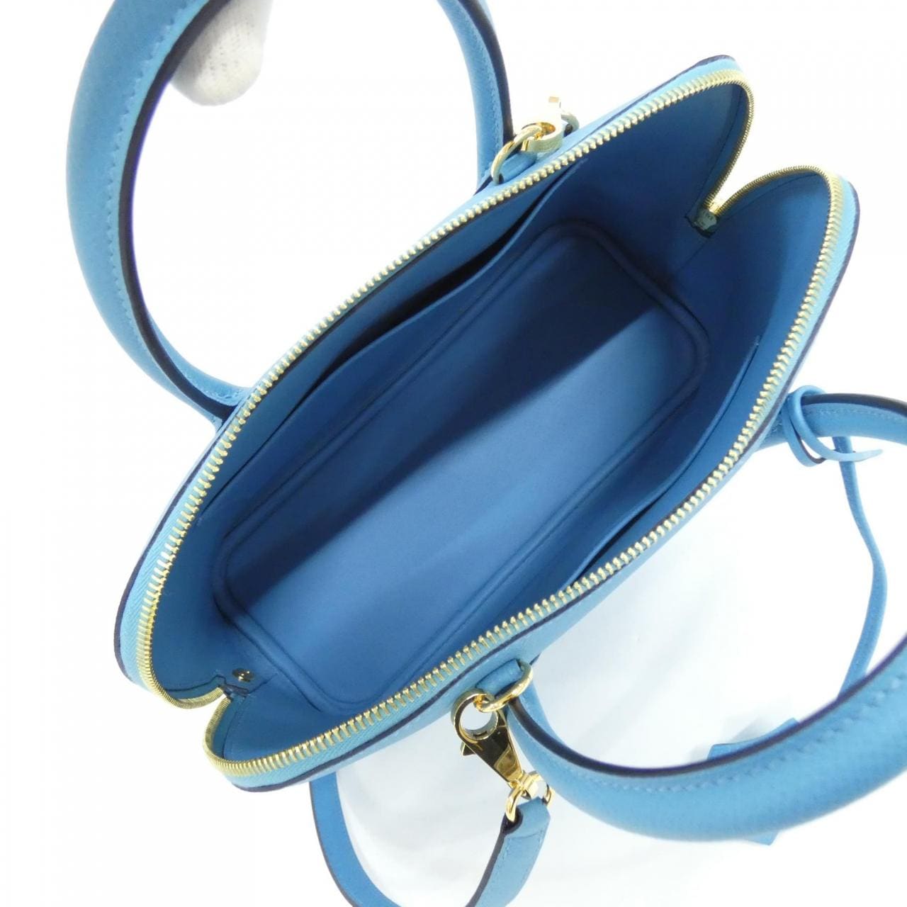 HERMES HERMÈS Bolide 075181CC Bag Epsom Blue Epsom Leather Rank A - Thumbnail 5