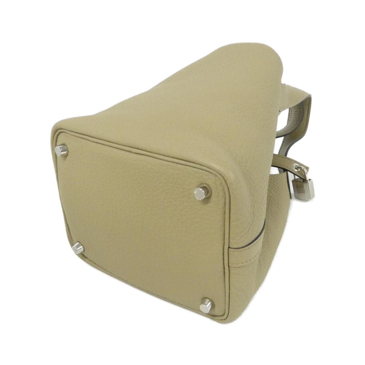 HERMES HERMÈS Picotin 056289CK Bag Clemence 米色 Clemence 皮 中古品A - 縮圖 2