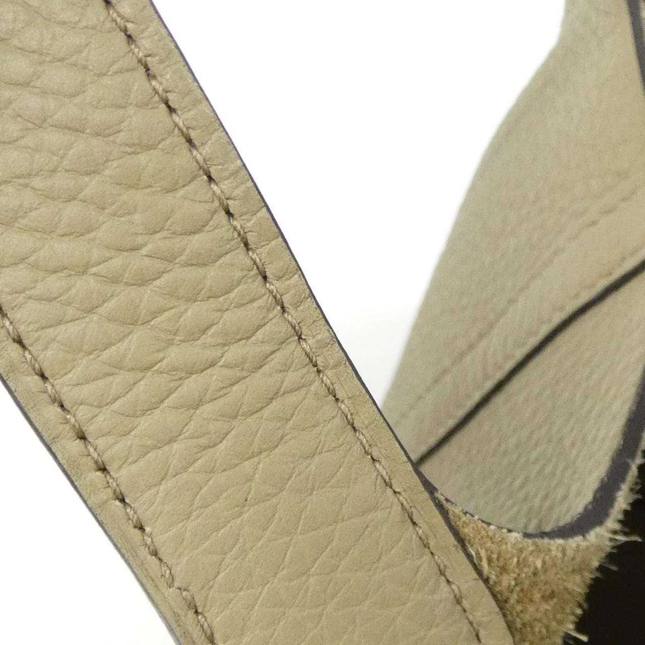 HERMES HERMÈS Picotin 056289CK Bag Clemence 米色 Clemence 皮 中古品A - 縮圖 4