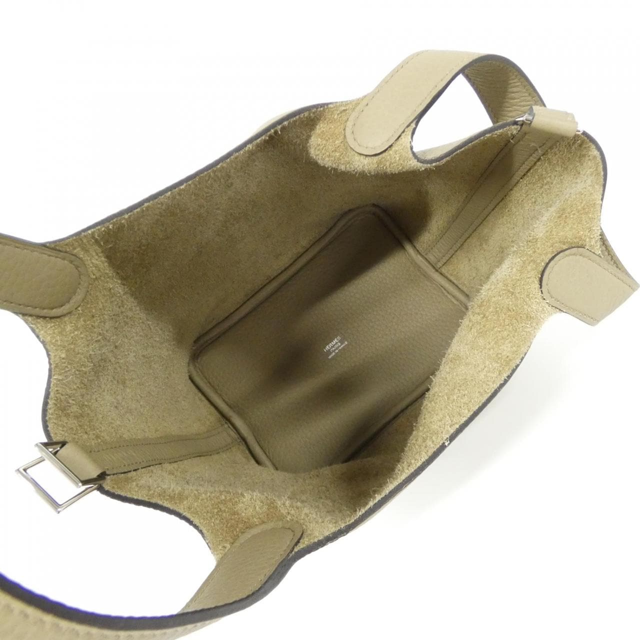 HERMES HERMÈS Picotin 056289CK Bag Clemence 米色 Clemence 皮 中古品A - 縮圖 5