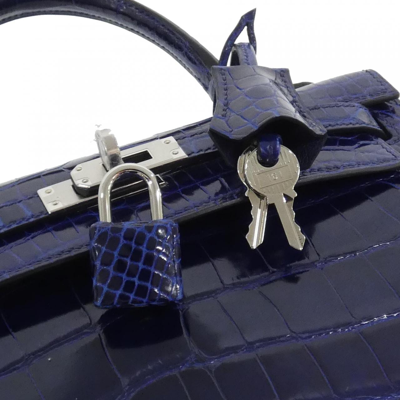 HERMES HERMÈS Kelly 028317CK Bag 藍色 中古品A - 縮圖 4