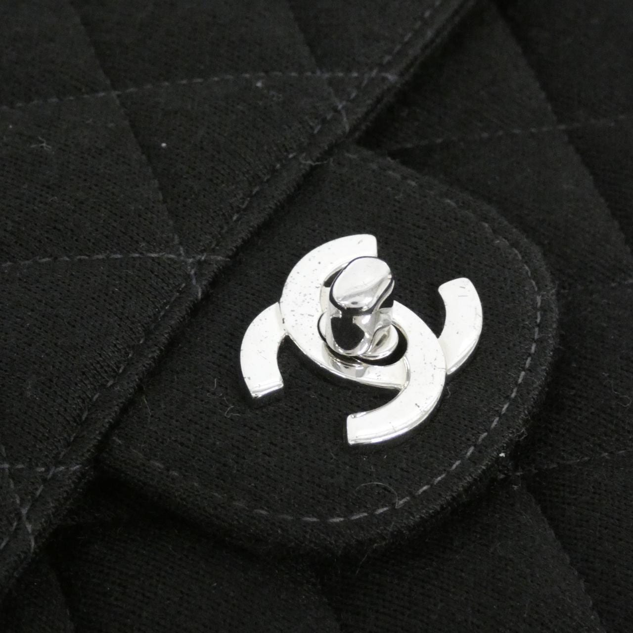 CHANEL Bag Canvas 黑色 帆布 中古品A - 縮圖 3