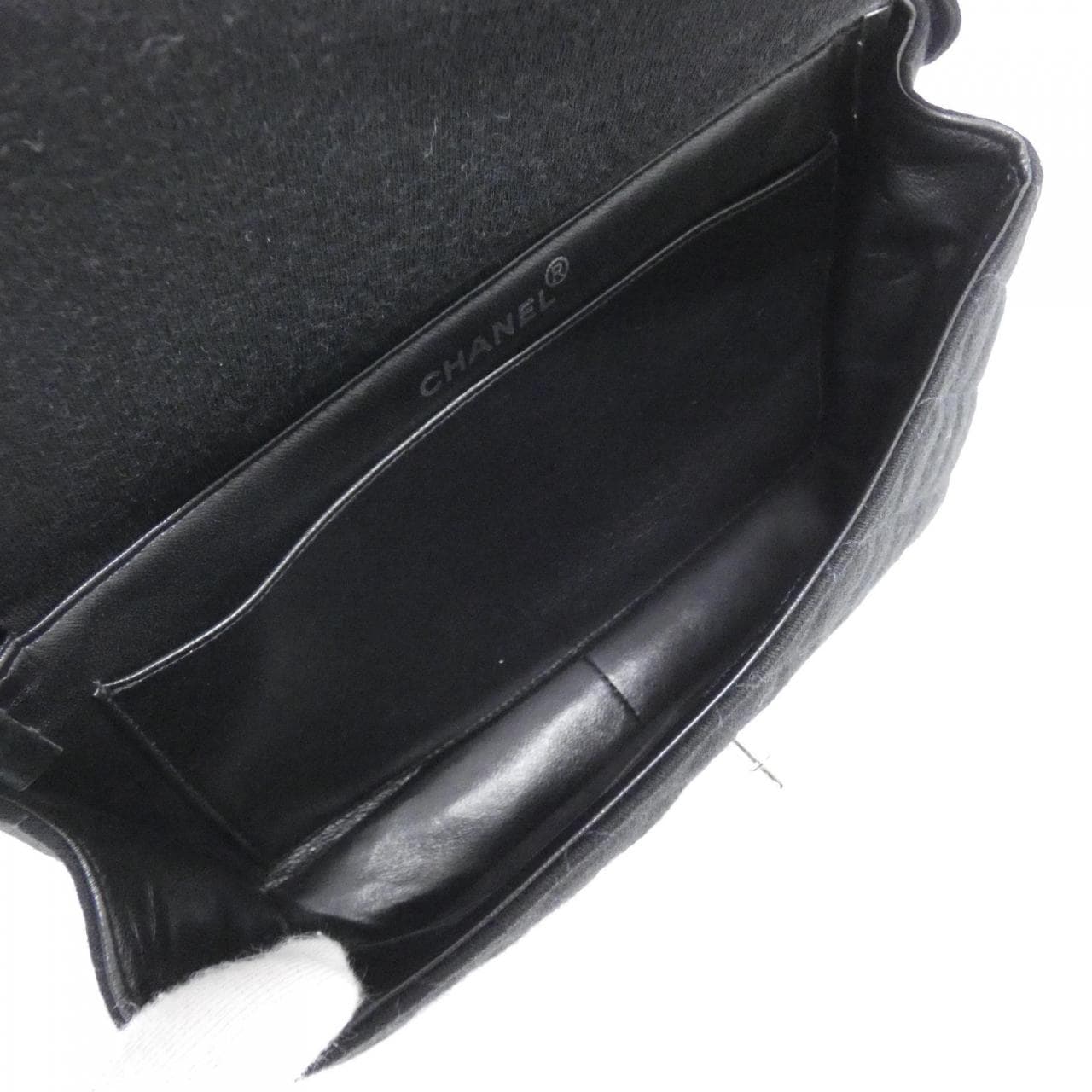 CHANEL Bag Canvas 黑色 帆布 中古品A - 縮圖 6