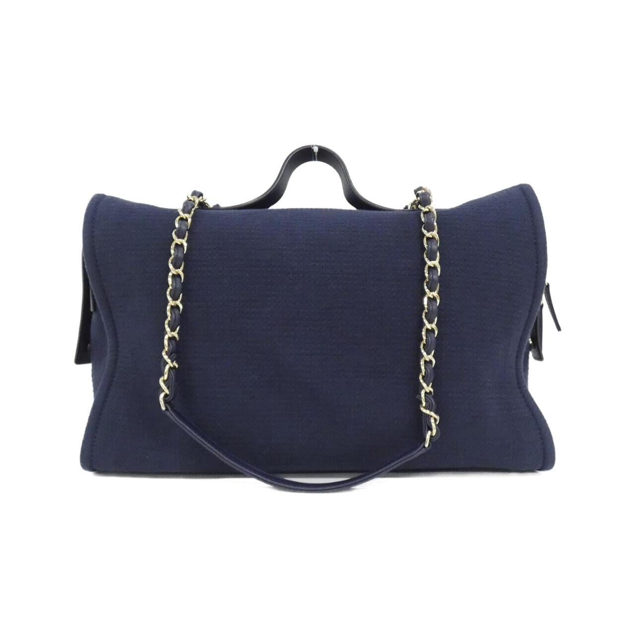 CHANEL Deauville AS4166 Boston Bag Navy - Thumbnail 2
