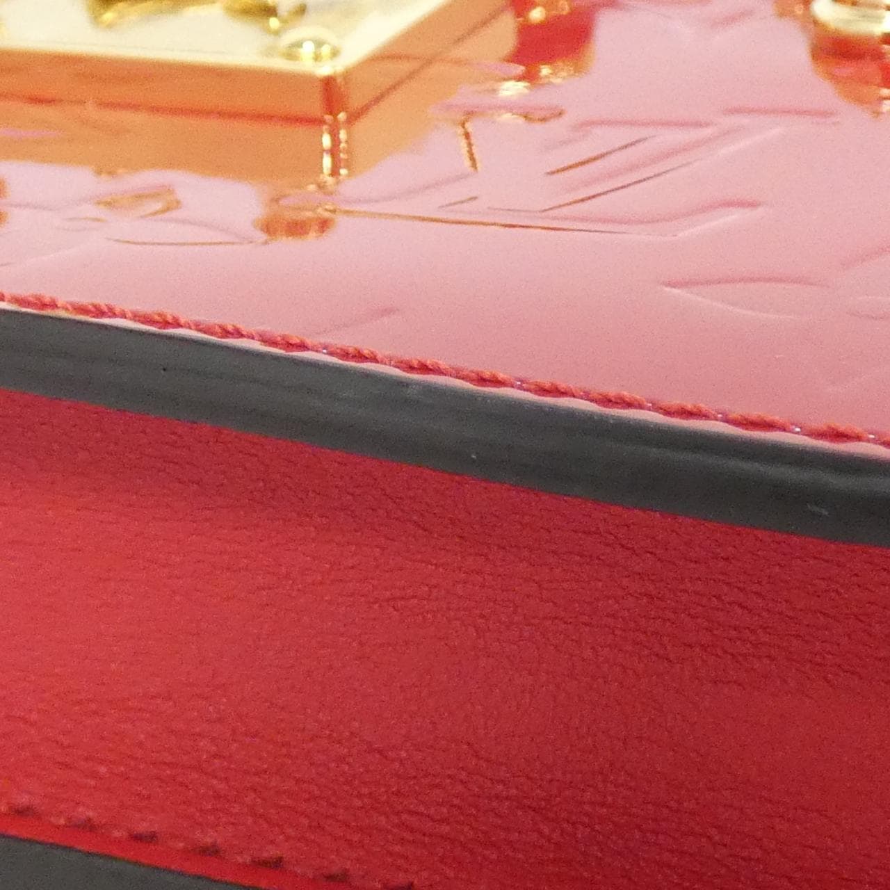 LOUIS VUITTON Shoulder Bag Vernis Black Vernis Rank A - Thumbnail 3