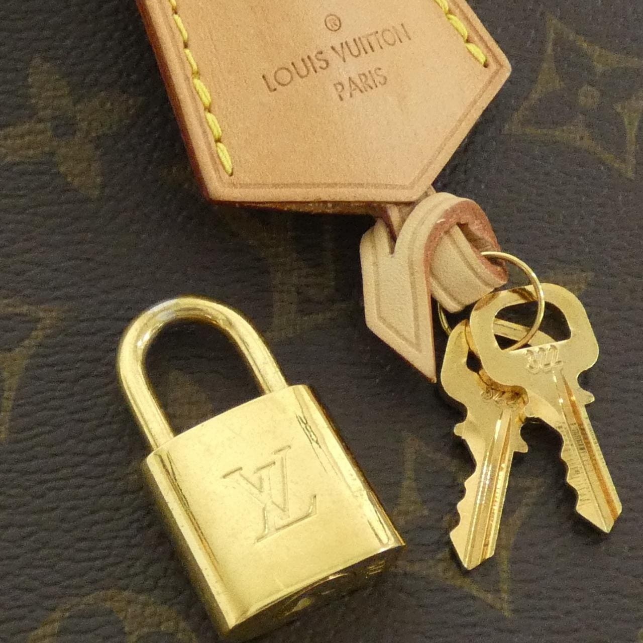 LOUIS VUITTON Alma M40878 Bag Monogram 黑色 Monogram 中古品A - 縮圖 3