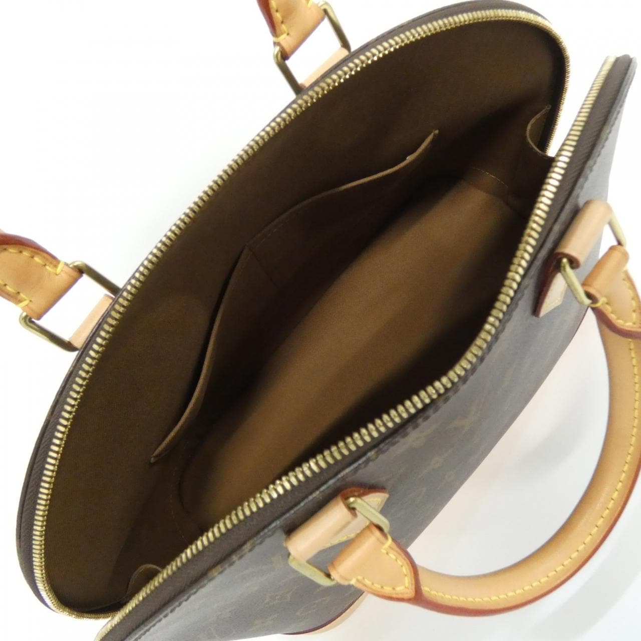 LOUIS VUITTON Alma M40878 Bag Monogram 黑色 Monogram 中古品A - 縮圖 9