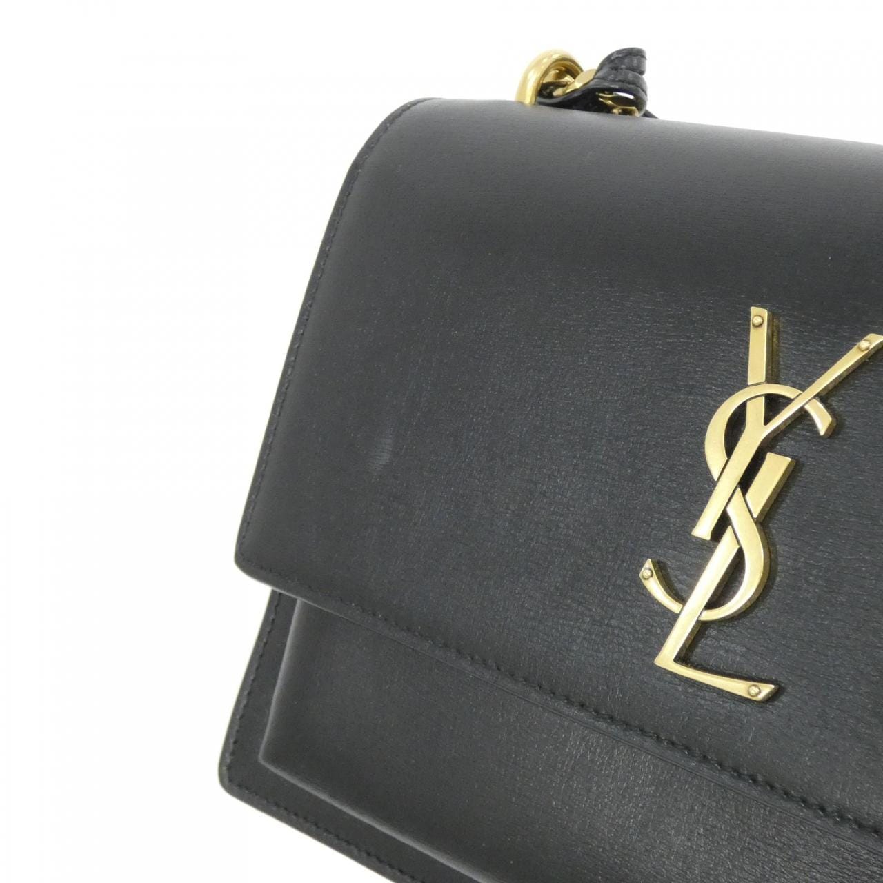SAINT LAURENT Sunset 442906 D420W Shoulder Bag Black Rank A - Thumbnail 4
