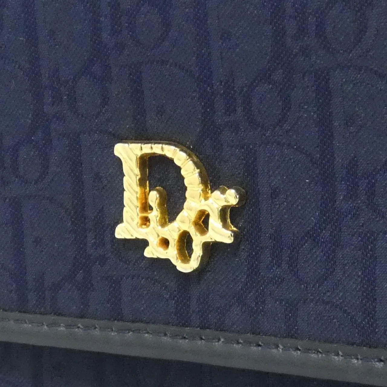 DIOR Shoulder Canvas Navy Canvas - Thumbnail 4