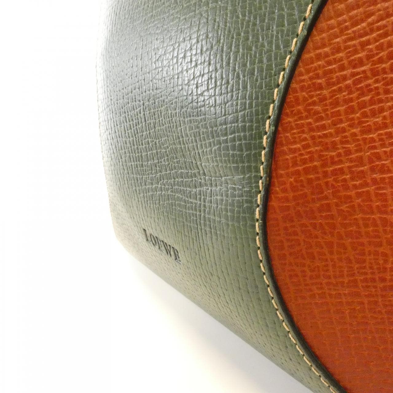 LOEWE Shoulder Bag Leather 綠色 皮革 中古品B - 縮圖 5