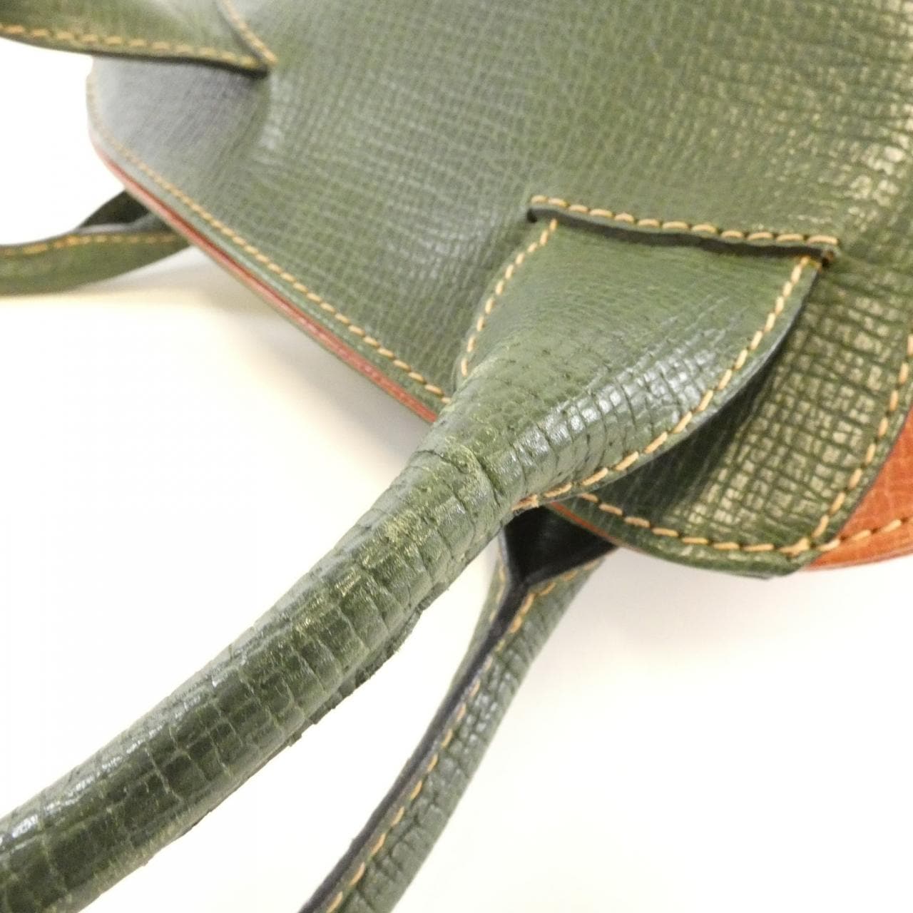 LOEWE Shoulder Bag Leather 綠色 皮革 中古品B - 縮圖 7