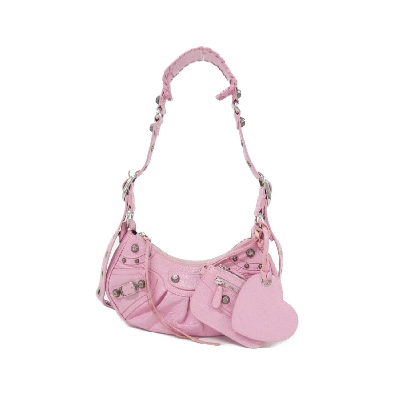 BALENCIAGA Le Cagole 671309 1VG9Y Shoulder Bag Lambskin Black