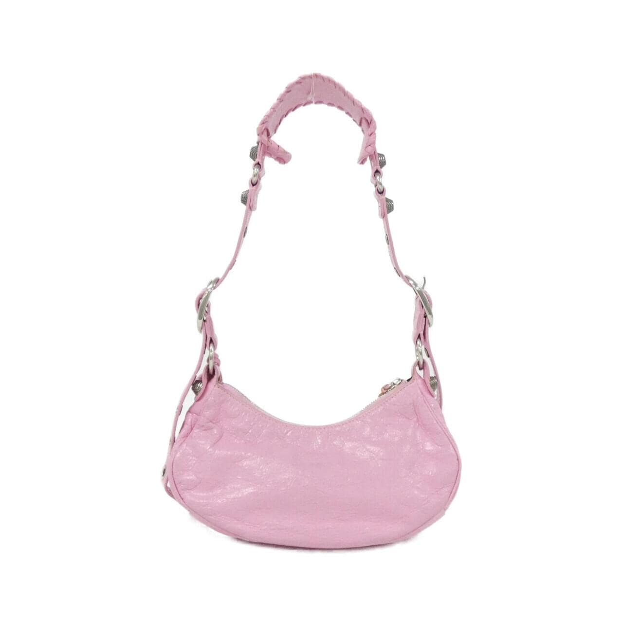 BALENCIAGA Le Cagole 671309 1VG9Y Shoulder Bag Lambskin 黑色 羊皮 - 縮圖 2