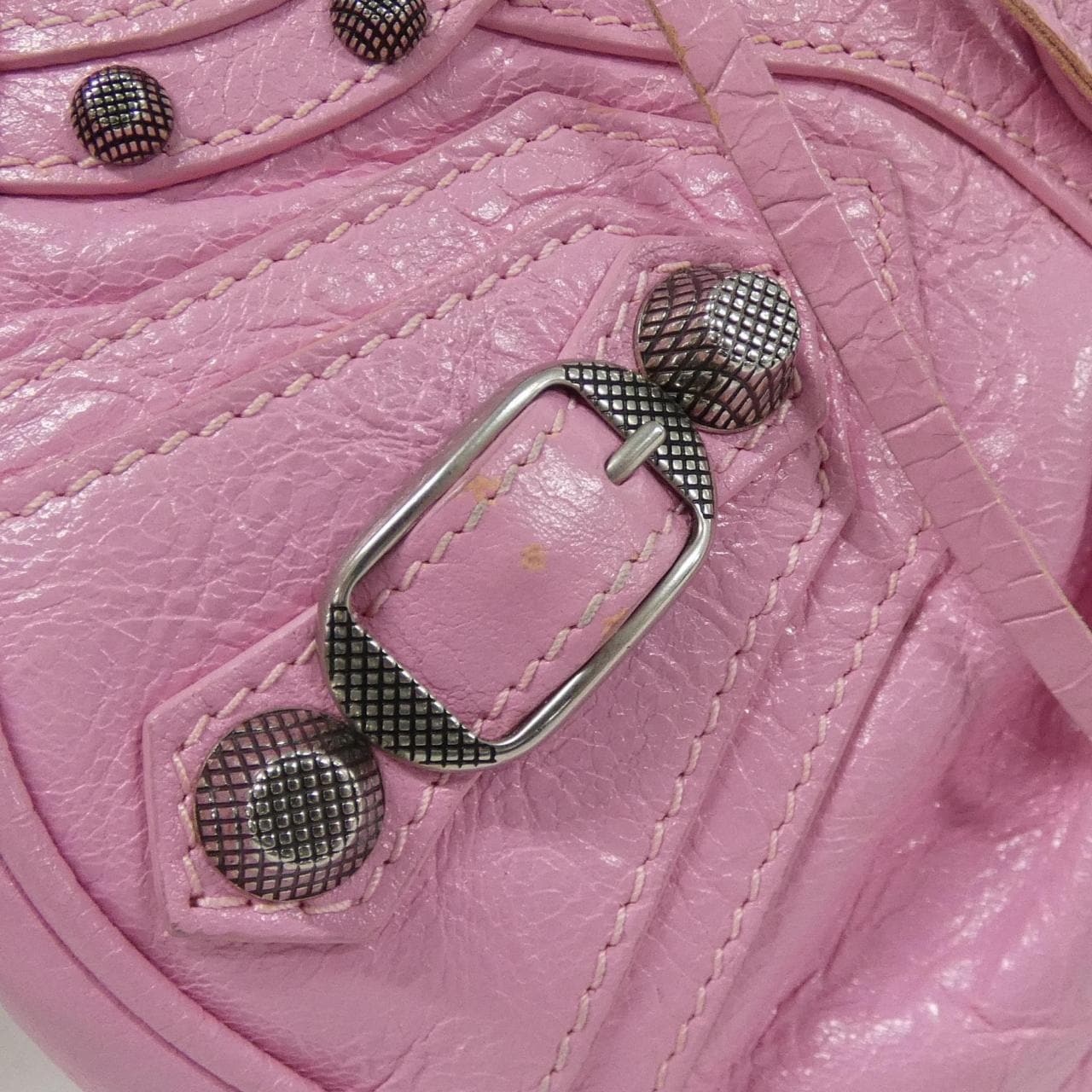 BALENCIAGA Le Cagole 671309 1VG9Y Shoulder Bag Lambskin 黑色 羊皮 - 縮圖 6