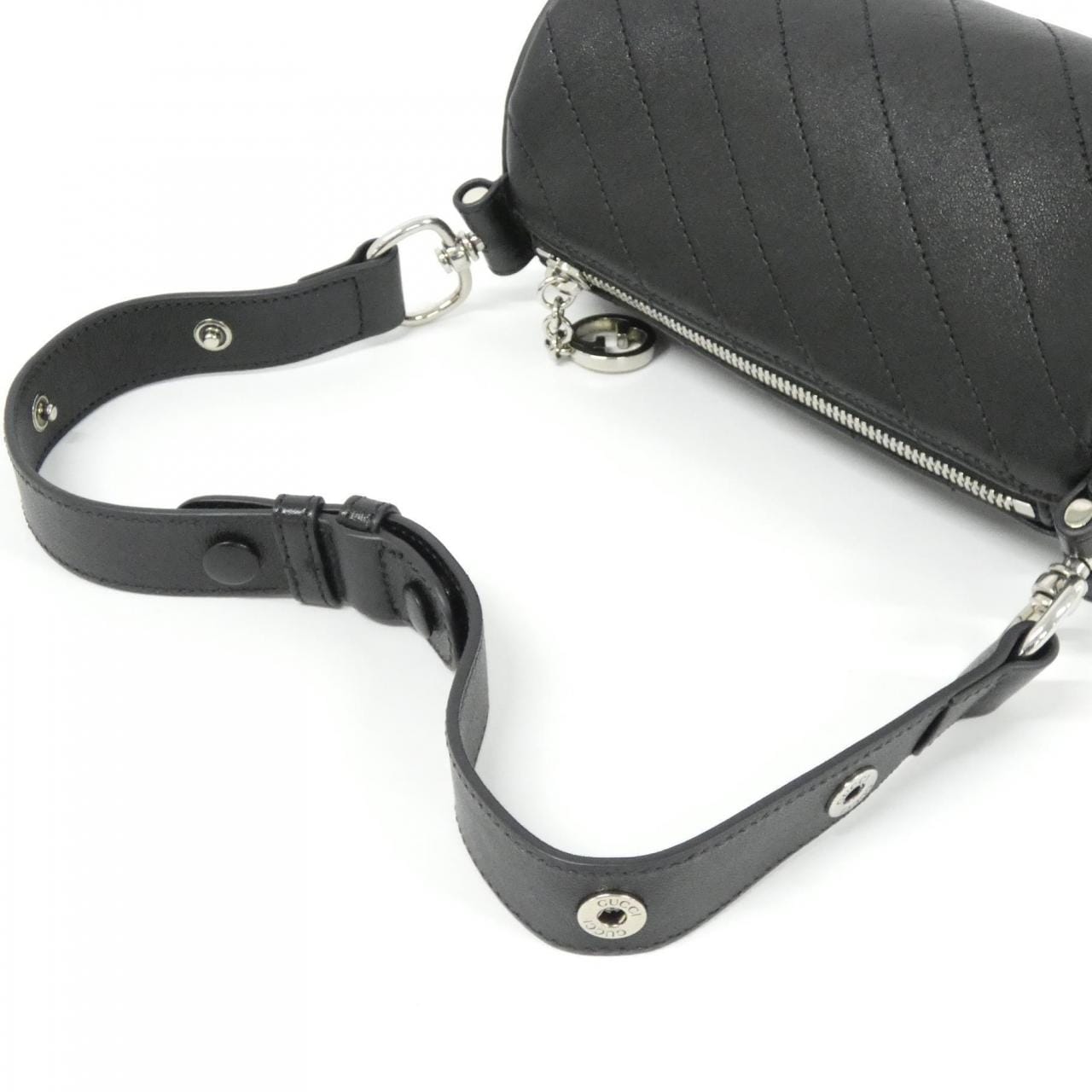 GUCCI 760170 AACPY Shoulder Bag Leather Black Leather - Thumbnail 5