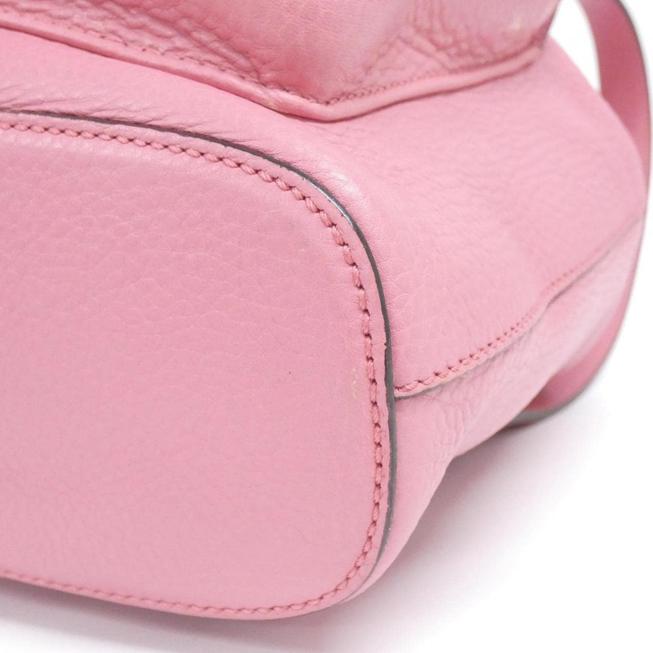 GUCCI Bamboo Daily 370833 A7M0N Backpack Leather 銀色 皮革 中古品A - 縮圖 3