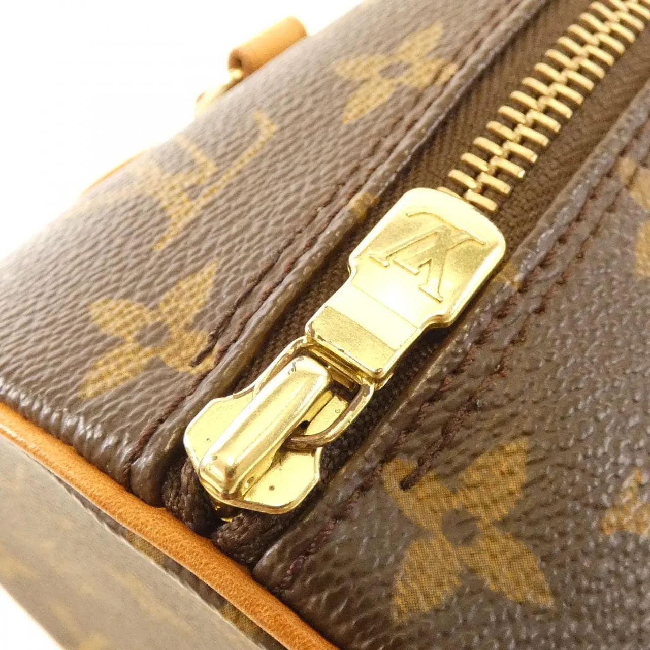 LOUIS VUITTON Papillon M51385 Handbag Monogram 黑色 Monogram 中古品A - 縮圖 3