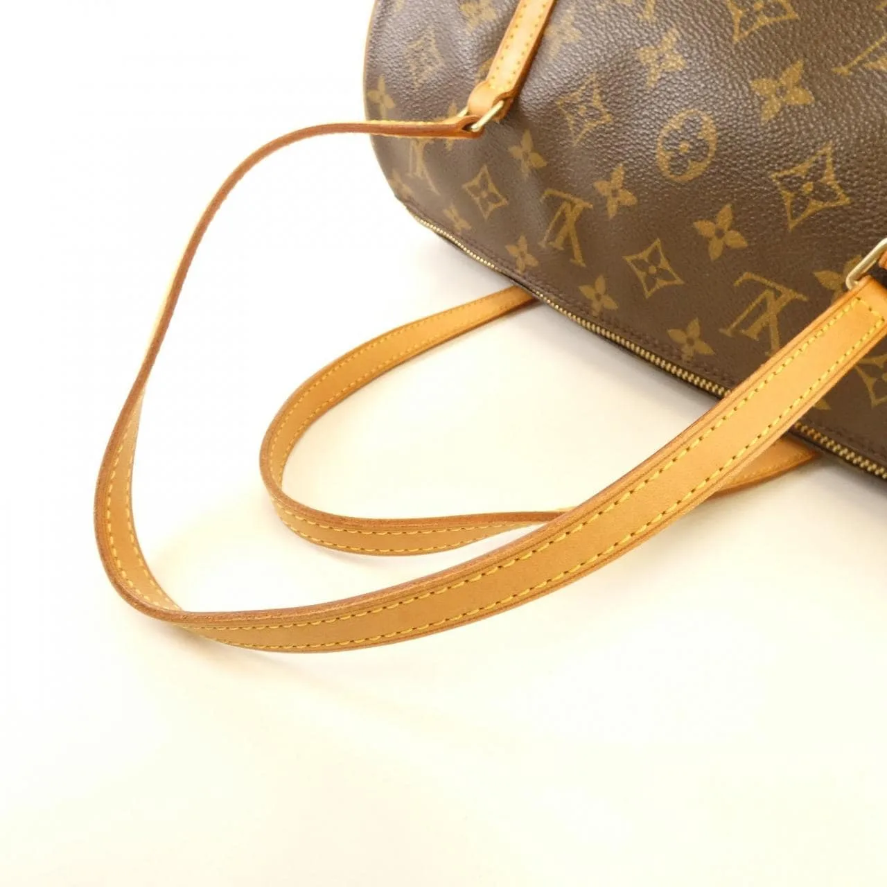 LOUIS VUITTON Papillon M51385 Handbag Monogram 黑色 Monogram 中古品A - 縮圖 5