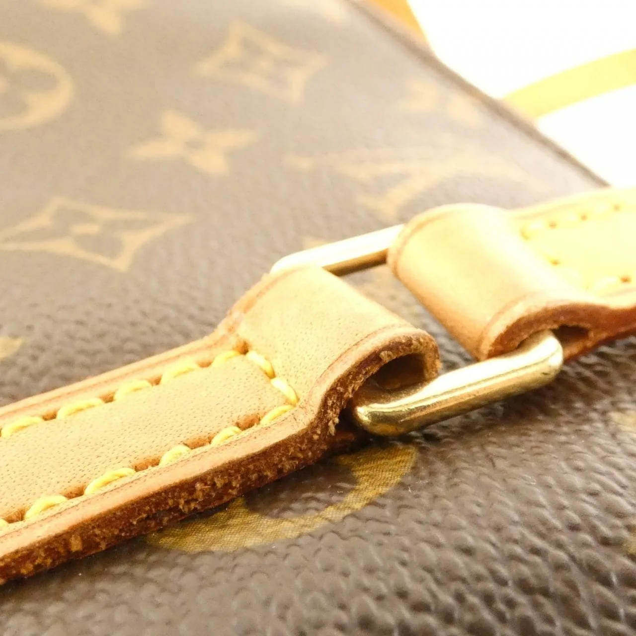 LOUIS VUITTON Papillon M51385 Handbag Monogram 黑色 Monogram 中古品A - 縮圖 6