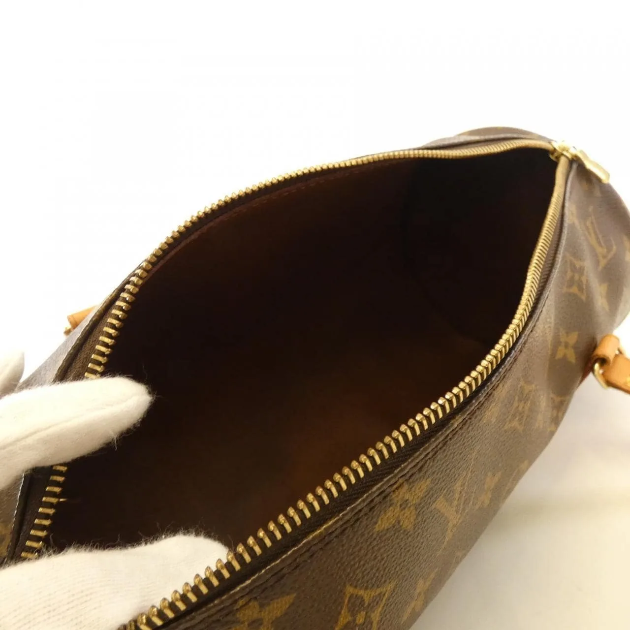 LOUIS VUITTON Papillon M51385 Handbag Monogram 黑色 Monogram 中古品A - 縮圖 7