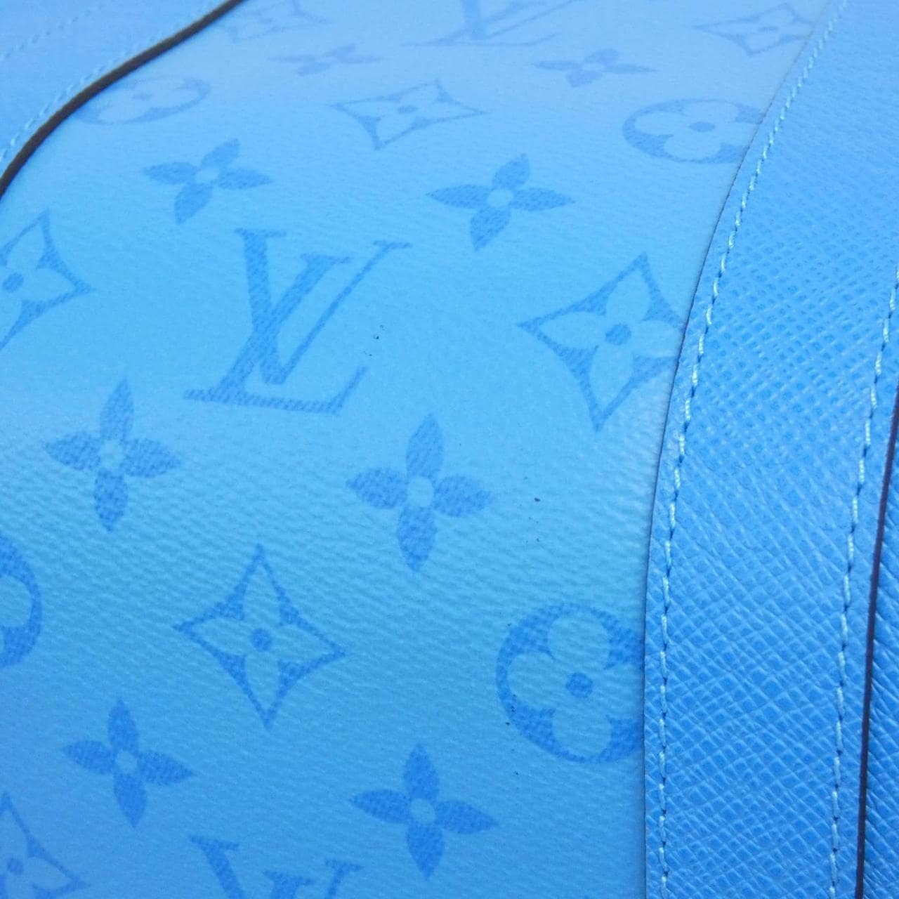 LOUIS VUITTON Keepall M56217 Boston Bag Canvas Blue Canvas - Thumbnail 2