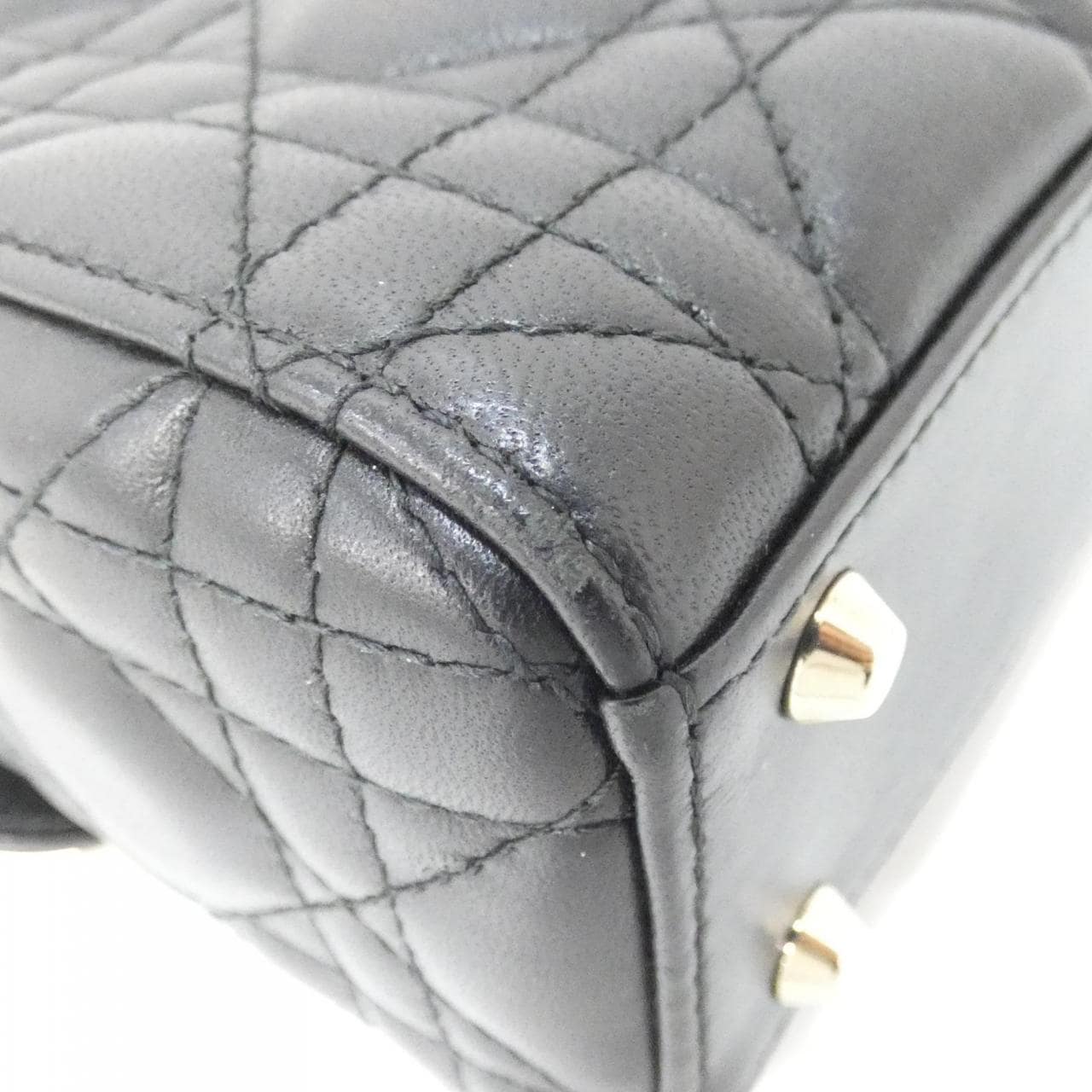 DIOR Lady Dior M0505ONGE Handbag Lambskin Black Lambskin - Thumbnail 3