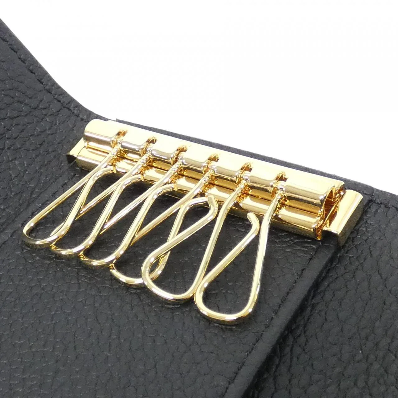 LOUIS VUITTON M64421 Key Case Monogram 黑色 Monogram 中古品A - 縮圖 5