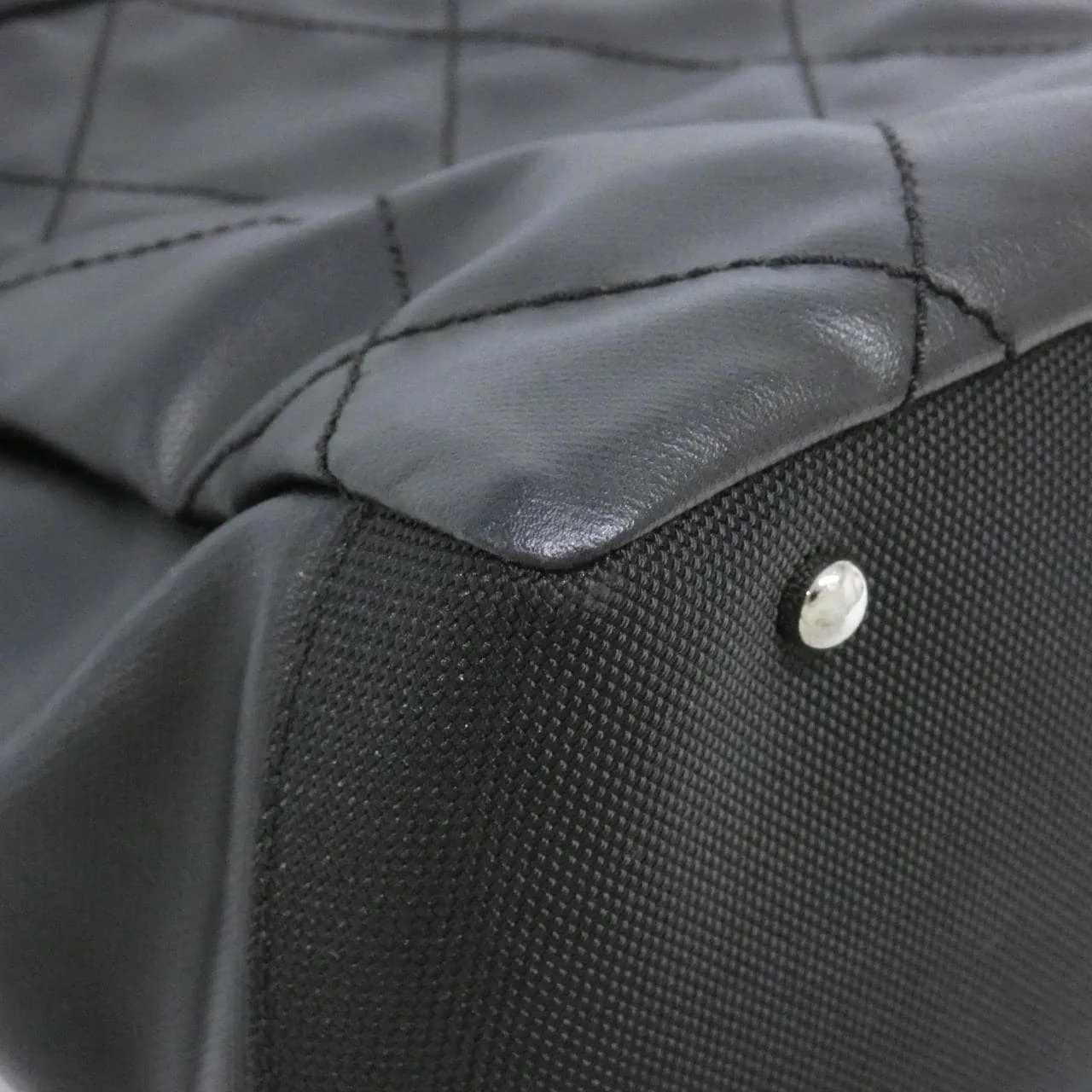 CHANEL 34209 Handbag Canvas Black Canvas Rank A - Thumbnail 2