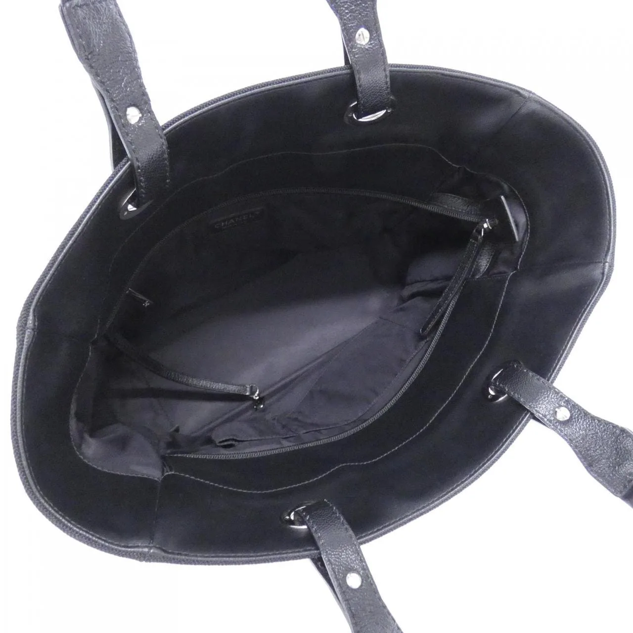 CHANEL 34209 Handbag Canvas Black Canvas Rank A - Thumbnail 7