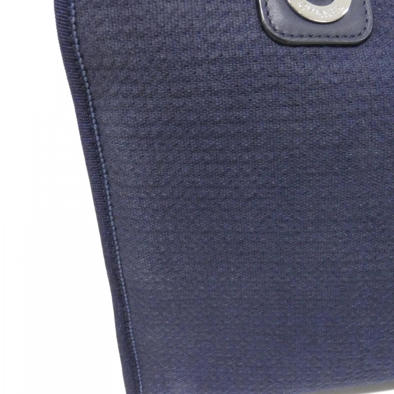 CHANEL Deauville 92750 Boston 深藍色 中古品B - 縮圖 4