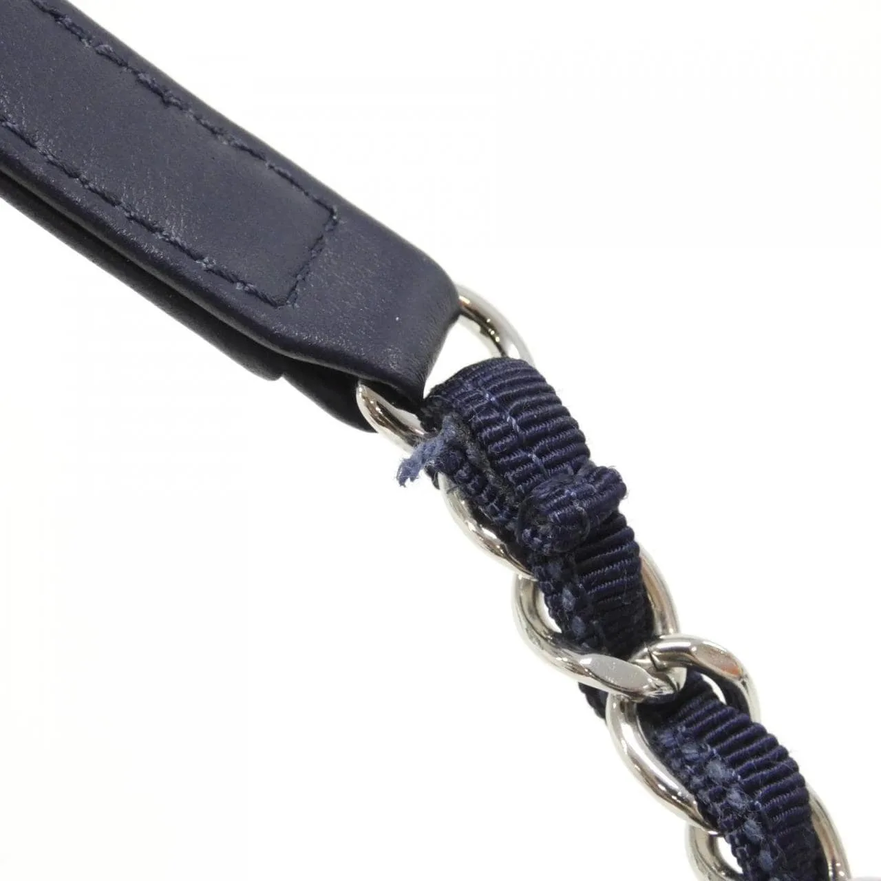 CHANEL Deauville 92750 Boston 深藍色 中古品B - 縮圖 6