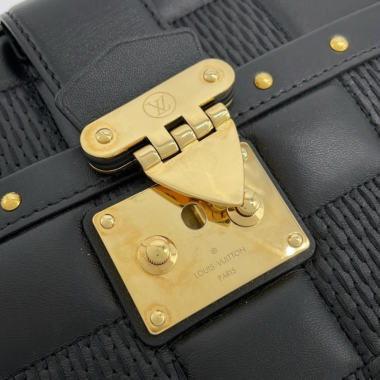 LOUIS VUITTON M59114 Shoulder Bag Lambskin 黑色 羊皮 中古品A - 縮圖 6