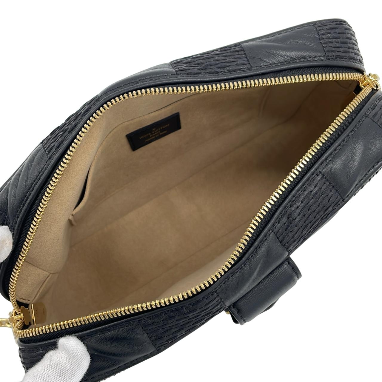 LOUIS VUITTON M59114 Shoulder Bag Lambskin 黑色 羊皮 中古品A - 縮圖 8