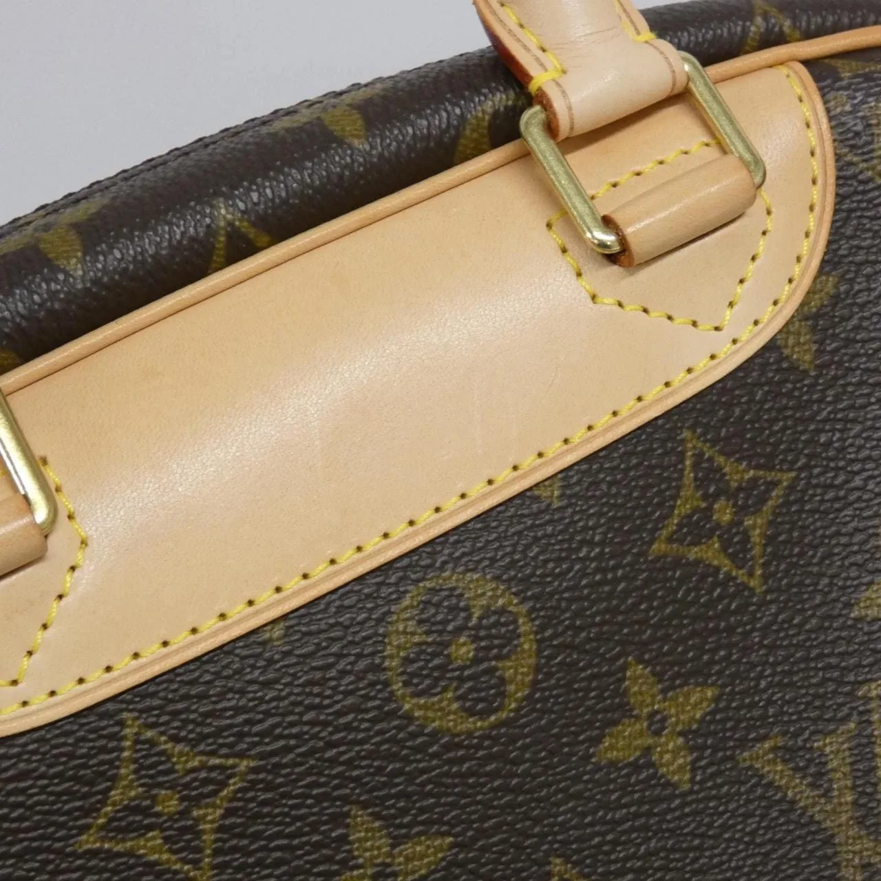 LOUIS VUITTON M42228 Handbag Monogram 黑色 Monogram 中古品A - 縮圖 6