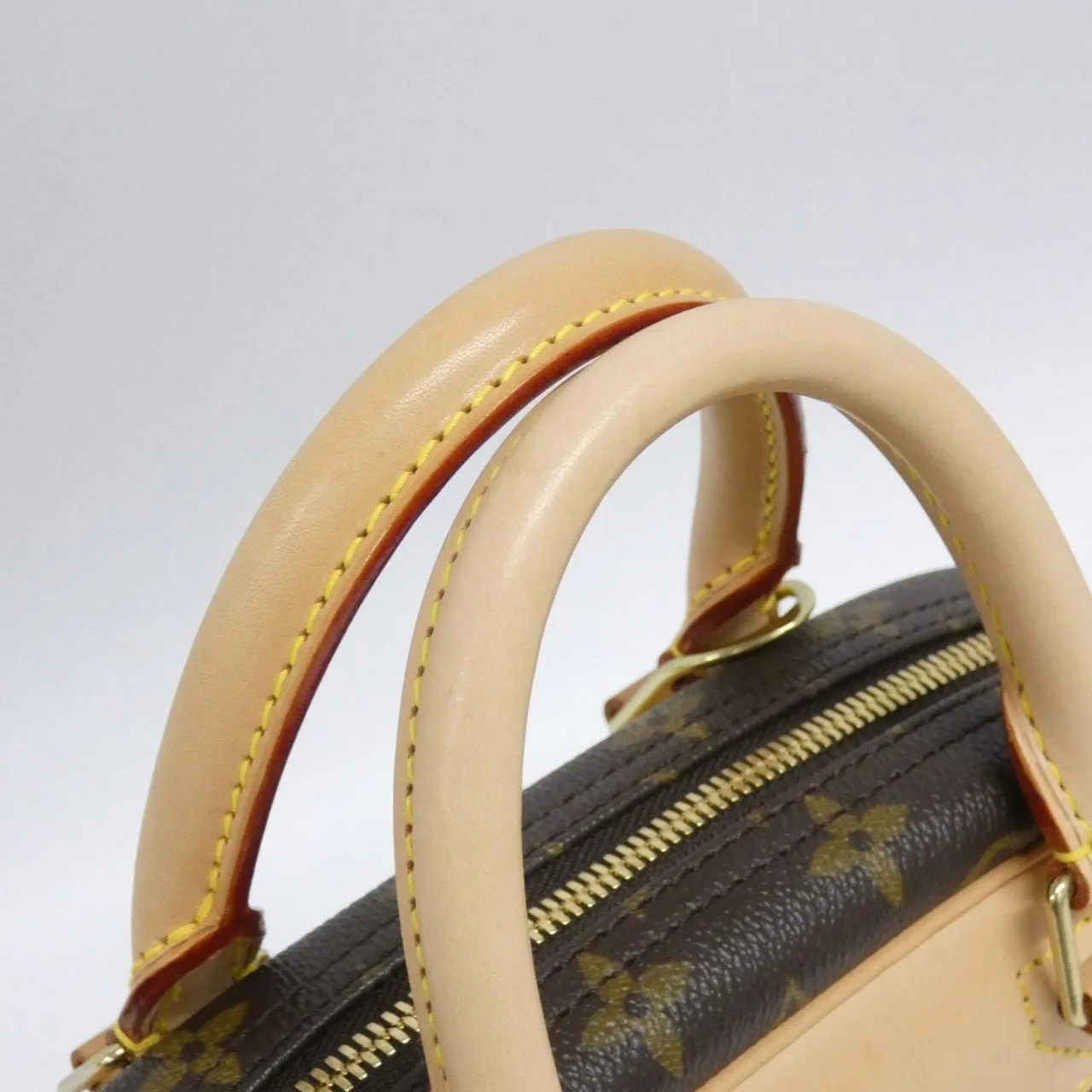 LOUIS VUITTON M42228 Handbag Monogram 黑色 Monogram 中古品A - 縮圖 8
