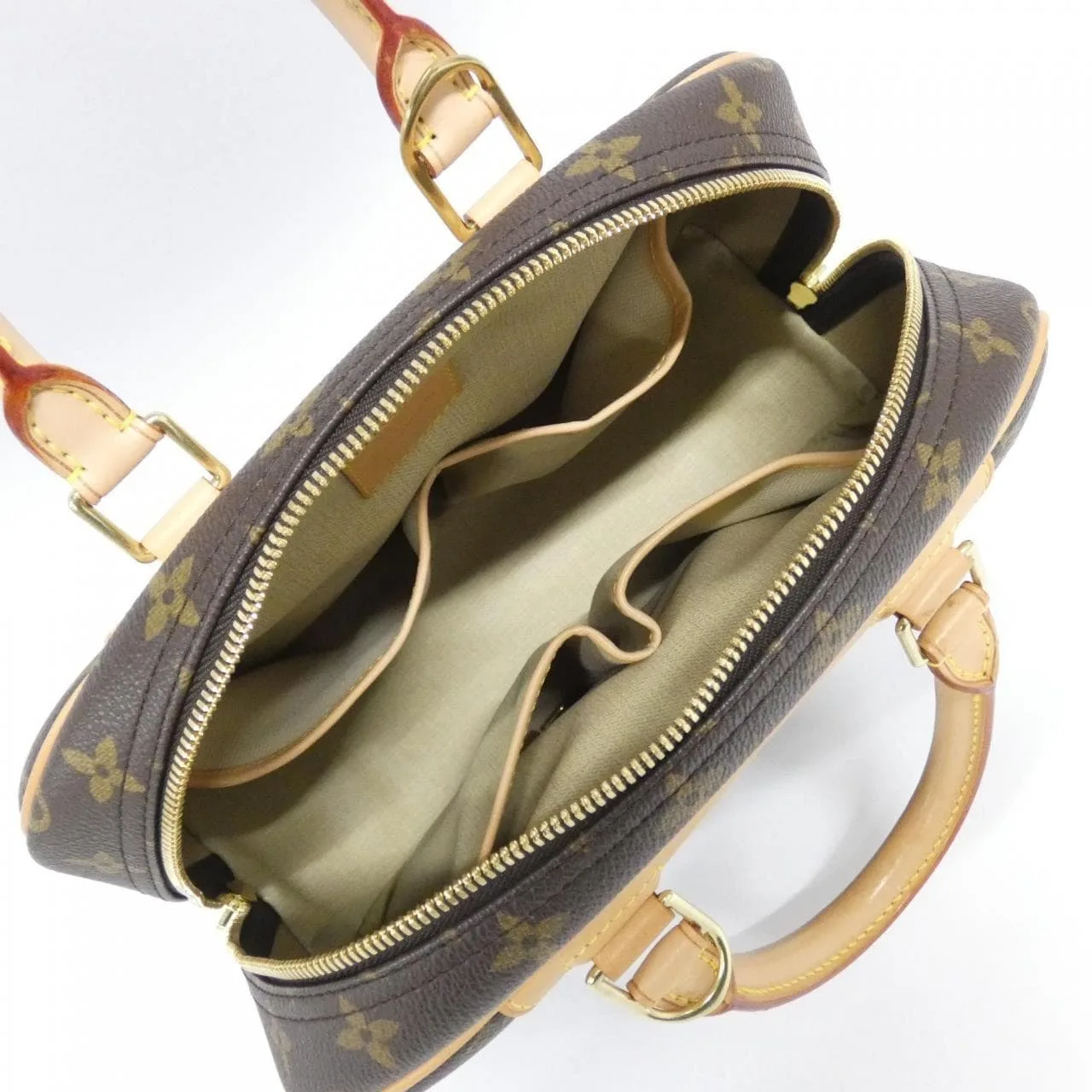LOUIS VUITTON M42228 Handbag Monogram 黑色 Monogram 中古品A - 縮圖 9