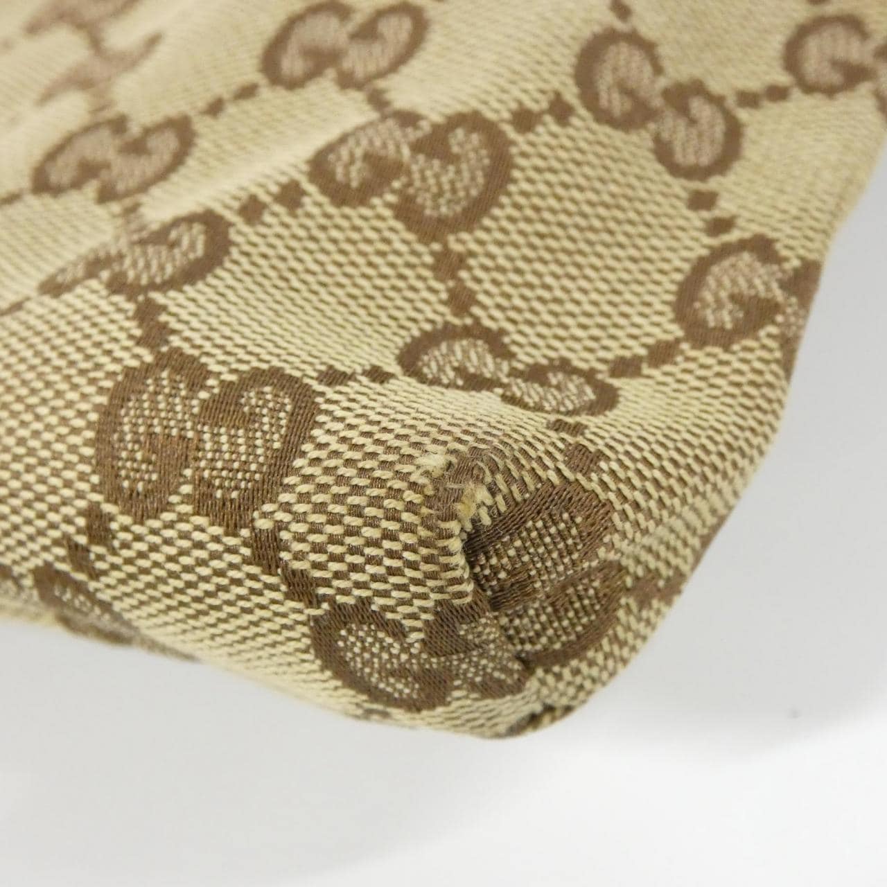 GUCCI 28566 Belt Bag Canvas 米色 帆布 中古品B - 縮圖 3