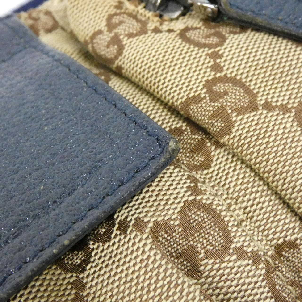 GUCCI 28566 Belt Bag Canvas 米色 帆布 中古品B - 縮圖 4