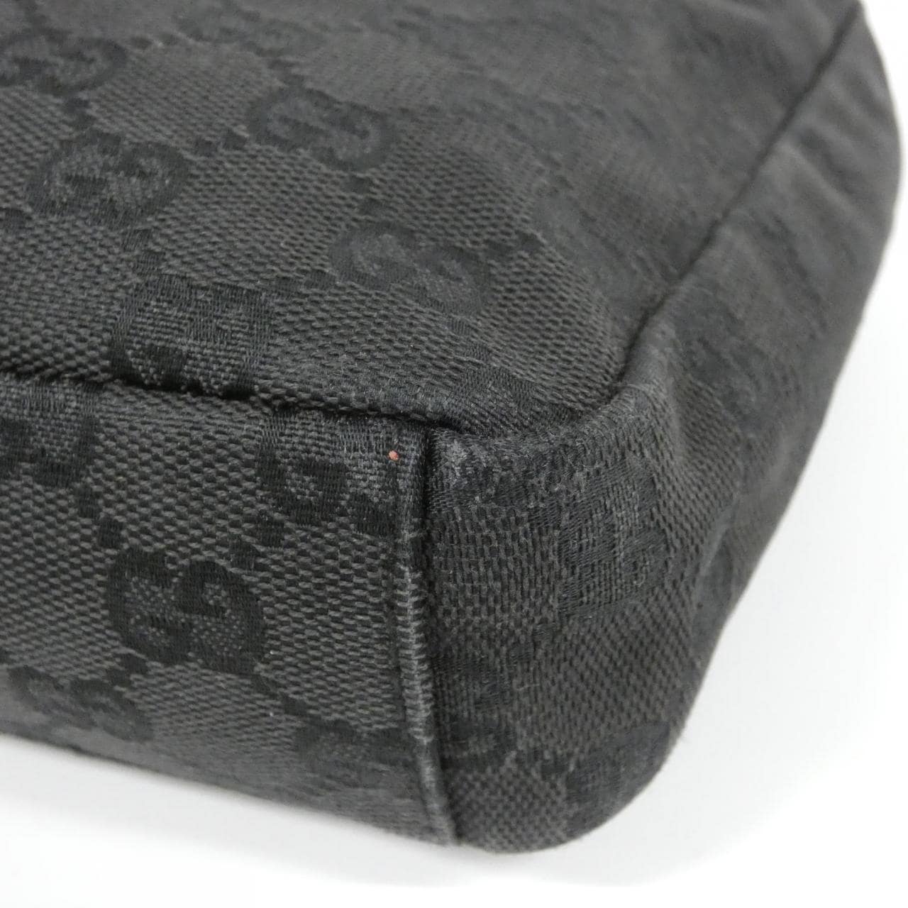 GUCCI 35098 Shoulder Bag Canvas 黑色 帆布 中古品B - 縮圖 3