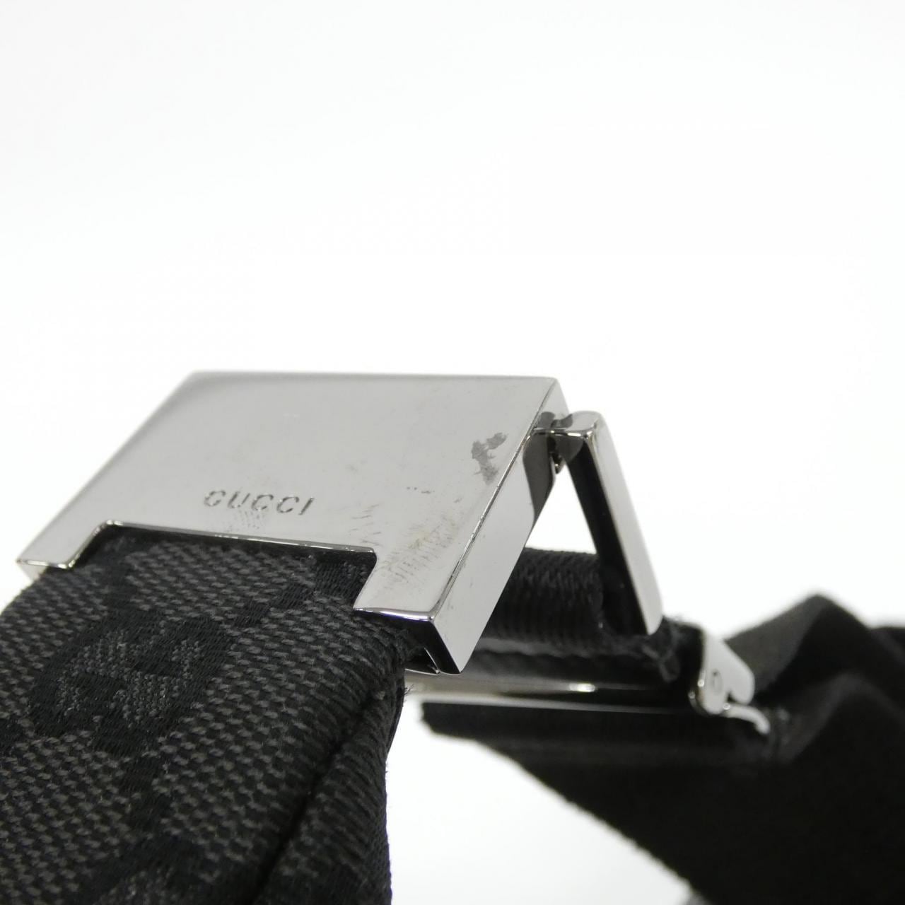 GUCCI 35098 Shoulder Bag Canvas 黑色 帆布 中古品B - 縮圖 5