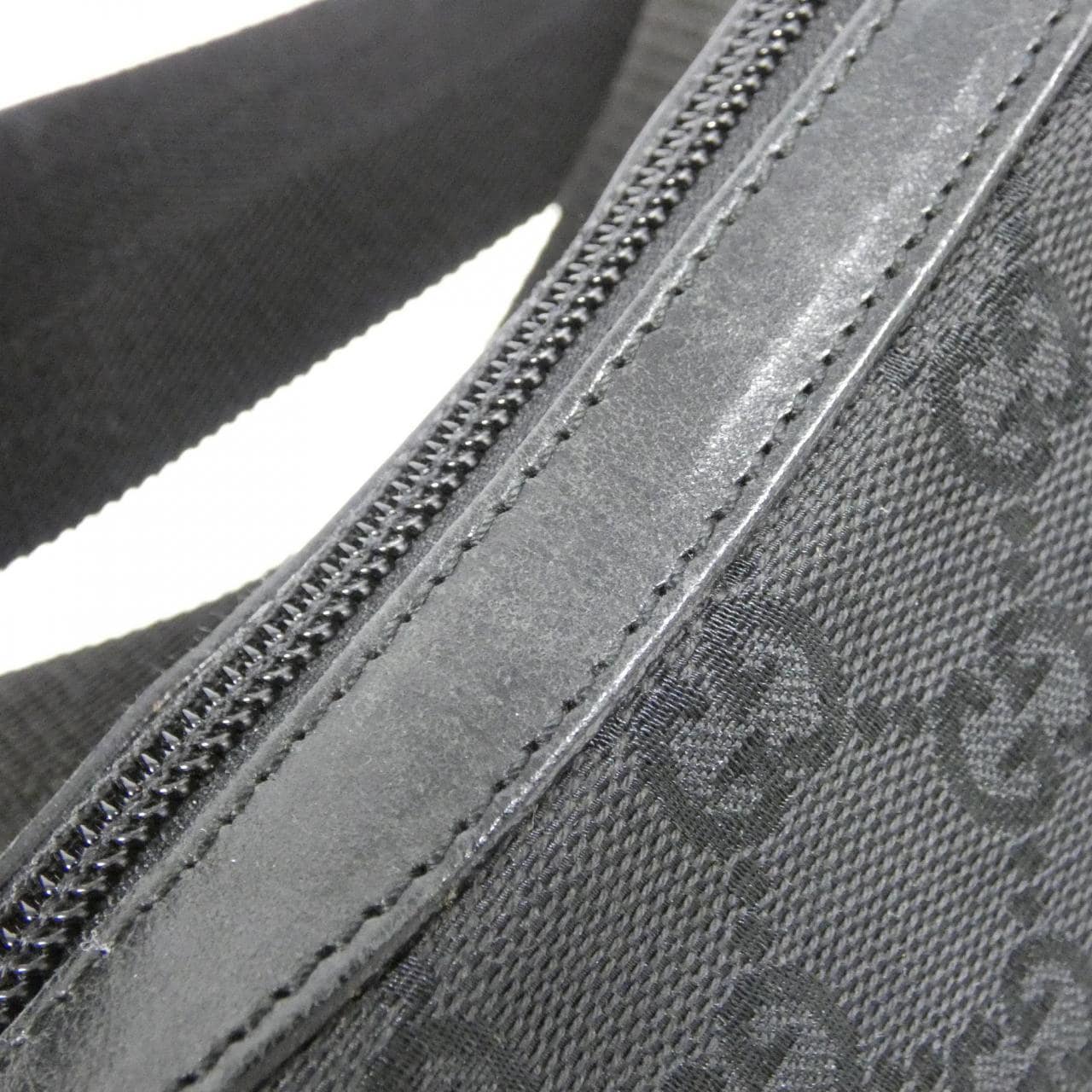 GUCCI 35098 Shoulder Bag Canvas 黑色 帆布 中古品B - 縮圖 7