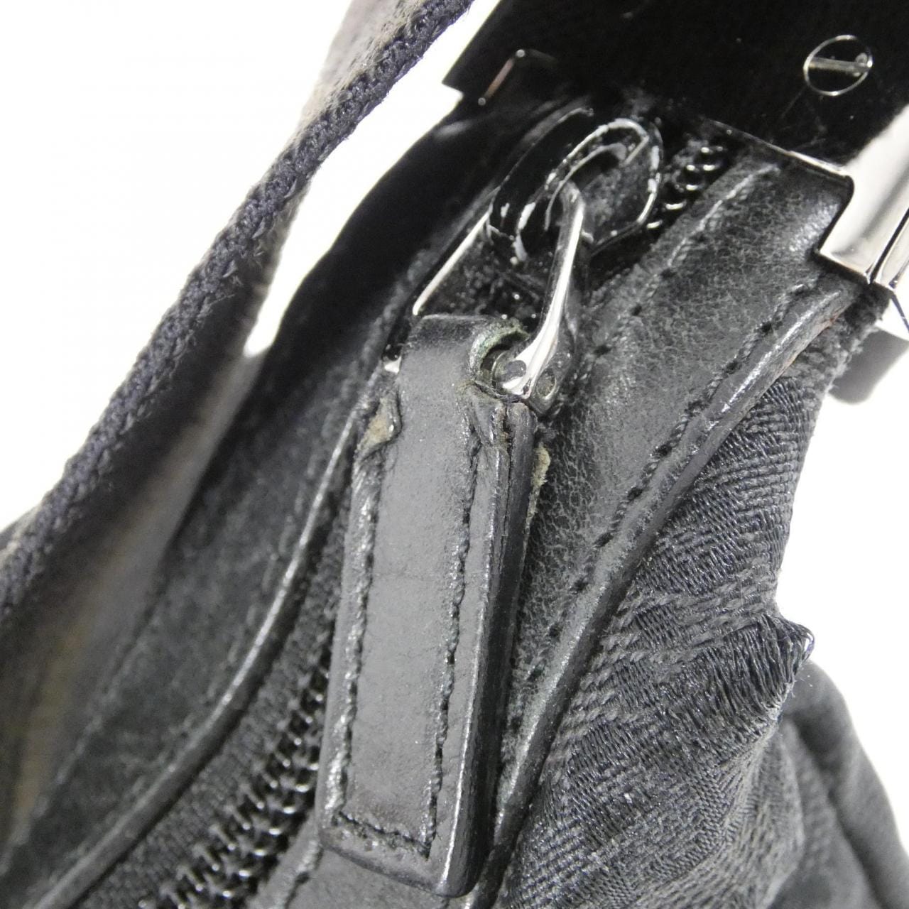 GUCCI 35098 Shoulder Bag Canvas 黑色 帆布 中古品B - 縮圖 8