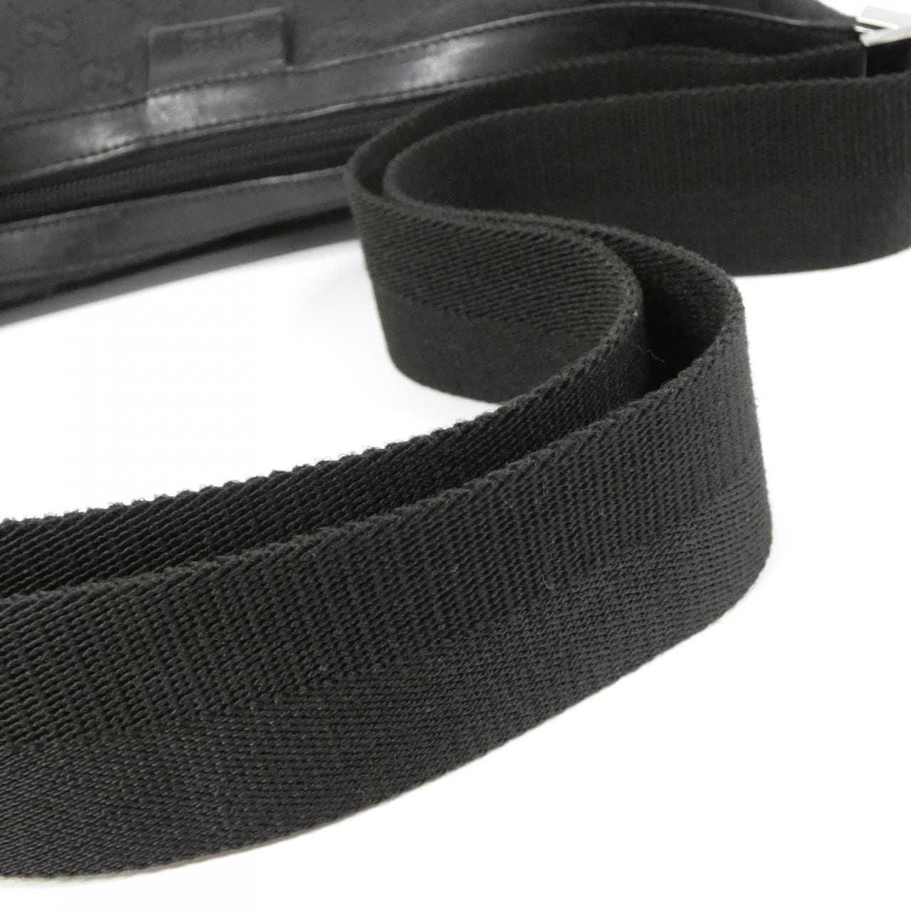 GUCCI 35098 Shoulder Bag Canvas 黑色 帆布 中古品B - 縮圖 9