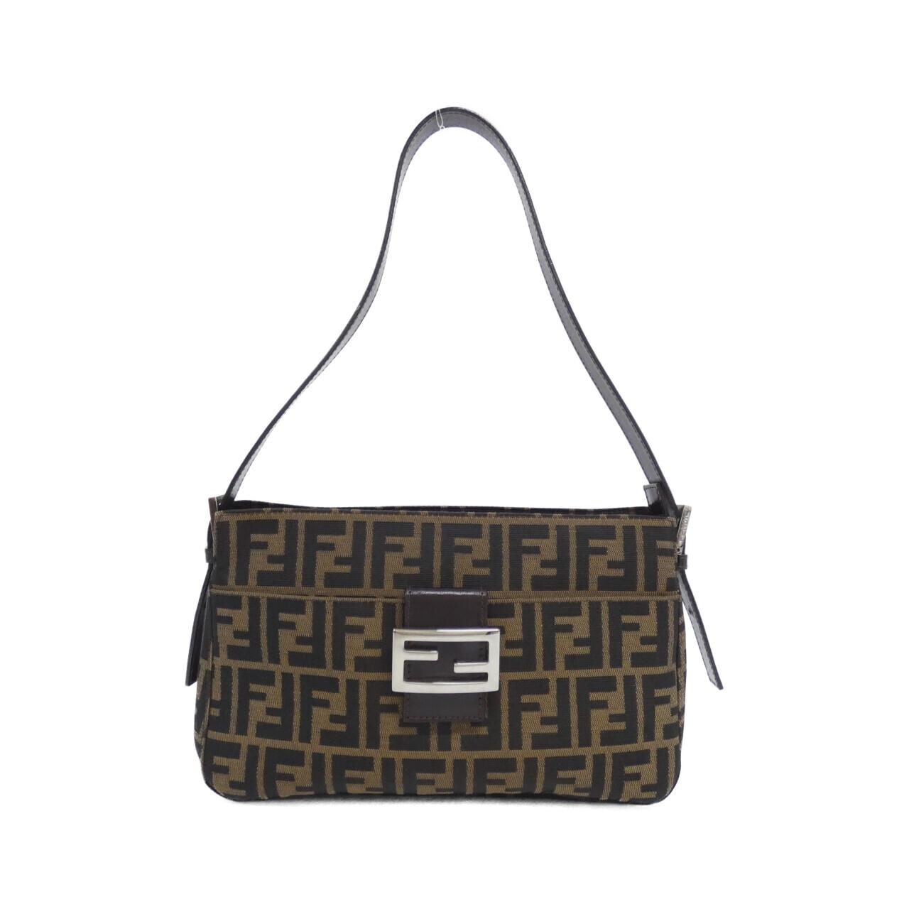FENDI 26566 Shoulder Bag Canvas Black