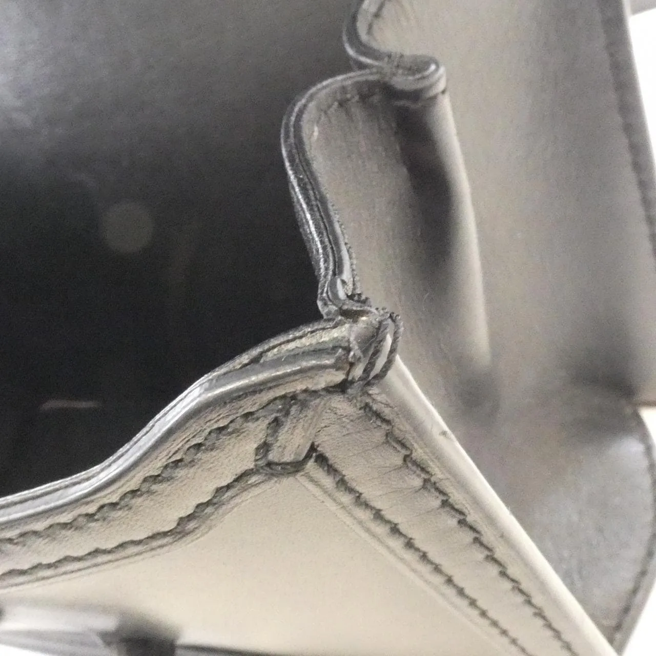 LOEWE 302 74NP39 Shoulder Leather 黑色 皮革 中古品B - 縮圖 4