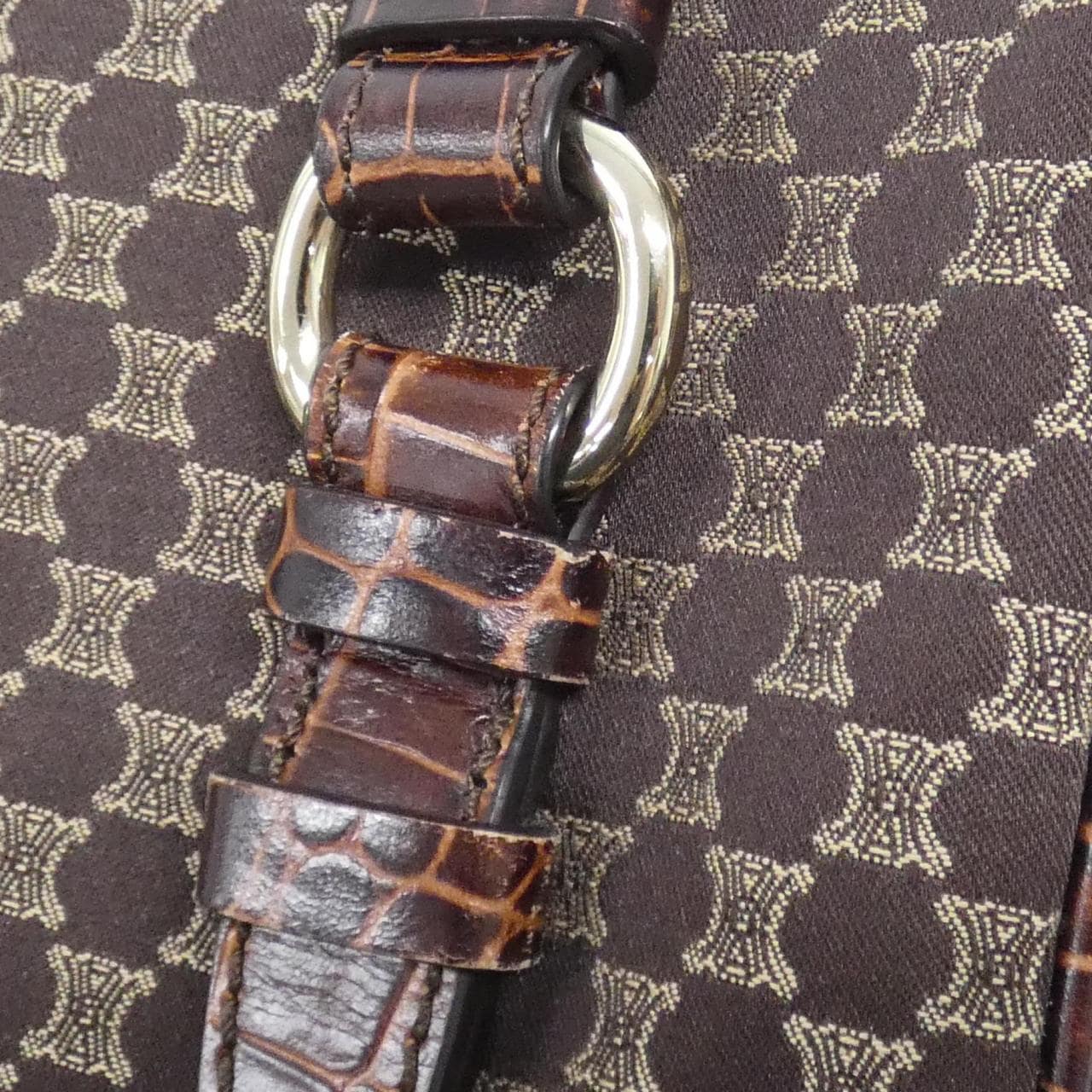 CELINE Bag Canvas Brown Canvas - Thumbnail 5