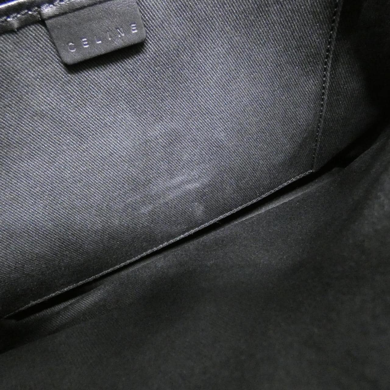 CELINE Bag Canvas 黑色 帆布 中古品A - 縮圖 7